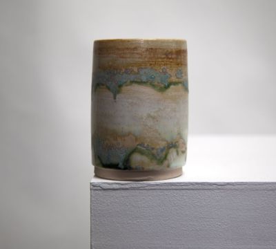 lichen vase IV by pam mathews
