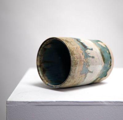 lichen vase I by pam matthews