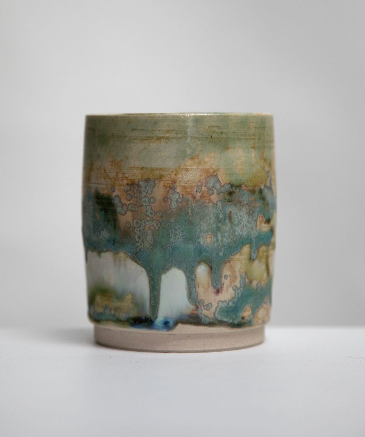 lichen vase II by pam matthews
