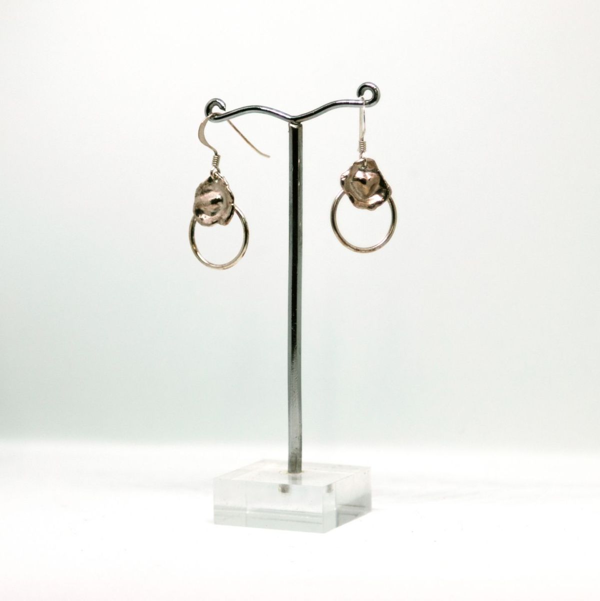 petal circle earrings by rachel rogers