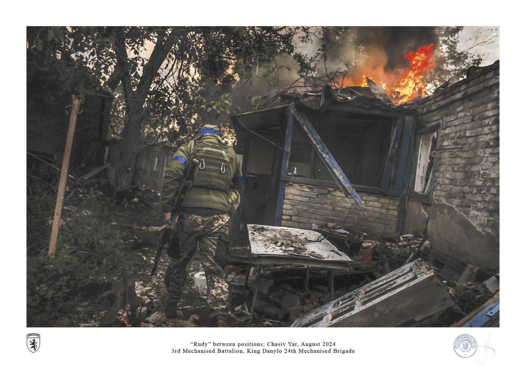 “Rudy” between positions; Chasiv Yar, August 2024 by ivan petrychak