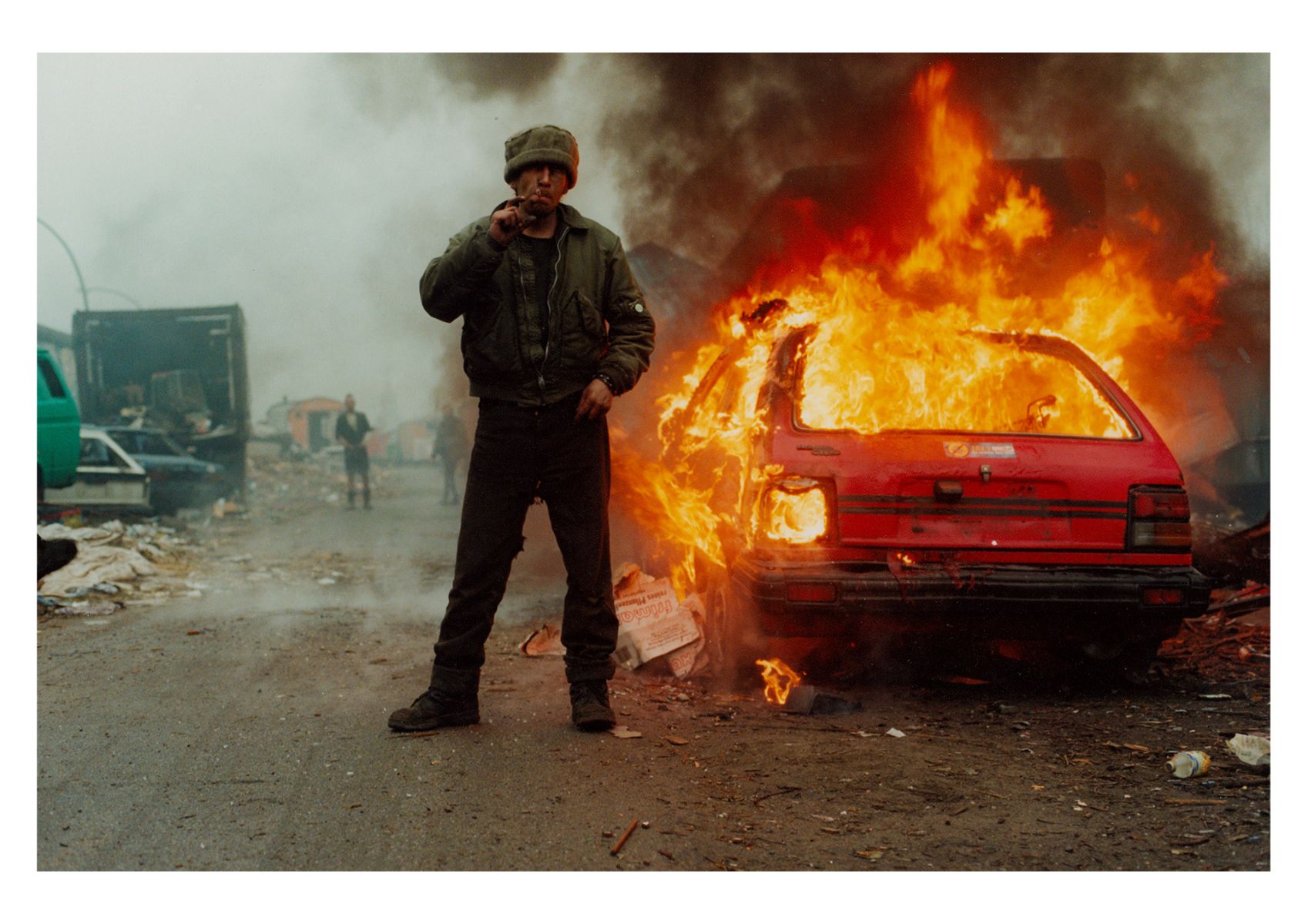 fish kills cars - east side gallery -berlin -1995 by rab lewin