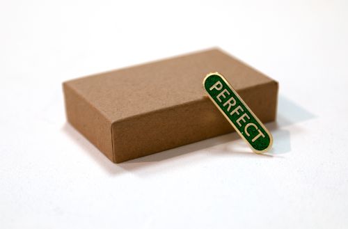 perfect pin badge by stephen french