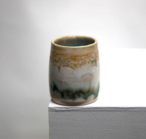 lichen vase III by pam mathews