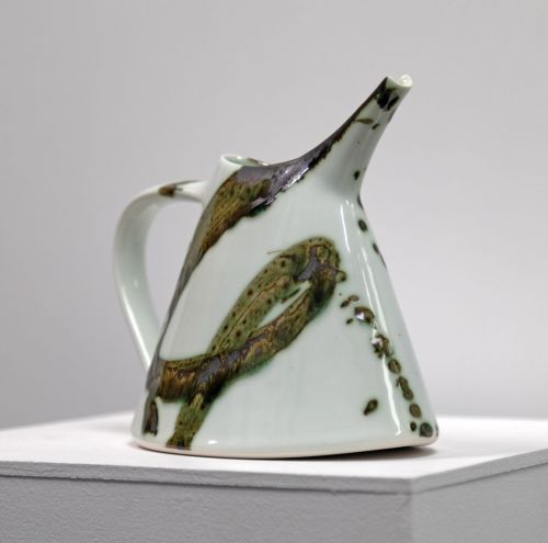 large oval splash jug by tricia thom