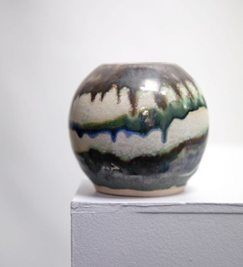 sea urchin moon jar II by pam matthews