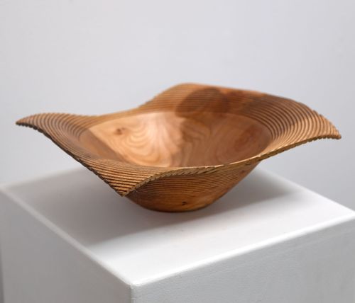 ribbed platter by john hodgson