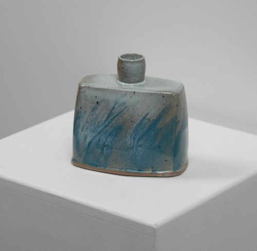 turquoise bottle vase by Peter humpherson