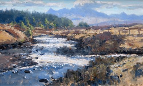 sunlight on the varragil, skye by david deamer