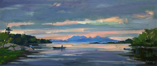 evening light, glenuig by penelope anstice