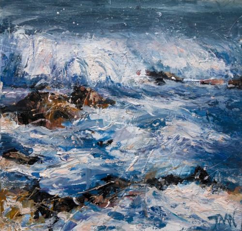 low light catching the waves by jim wright