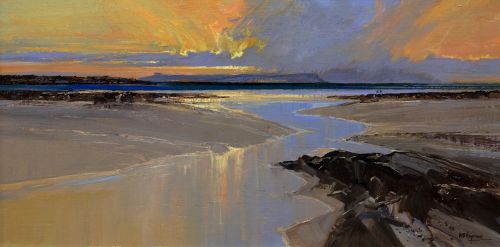 camusdarroch sunset by alan b hayman
