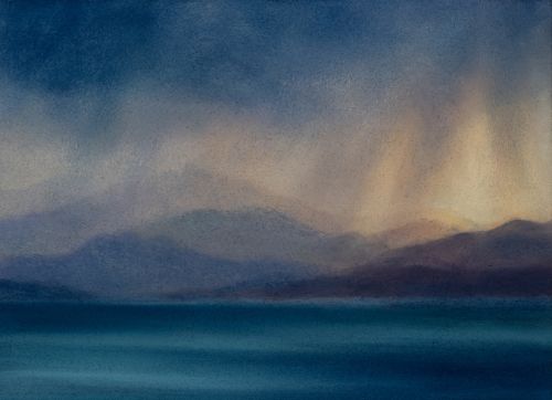 downpour, kilchoan bay by matthew draper
