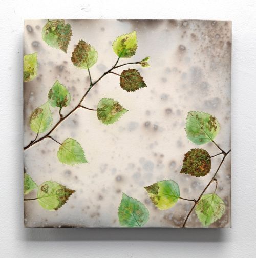 spring birch greens by helen michie