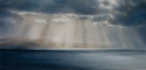 rays and rain, morvern from ardnamurchan iv by matthew draper