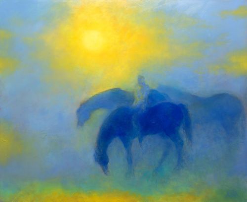blue horses by kristie cohen