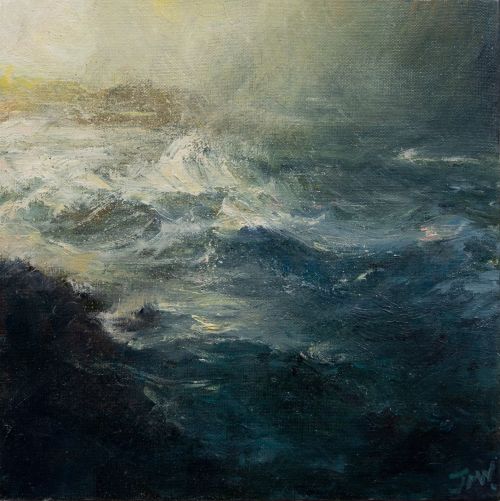 storm at ardnamurchan point by jim wright