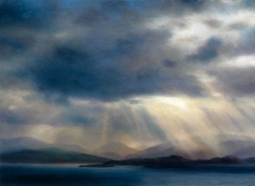cloud burst, loch sunart by matthew draper