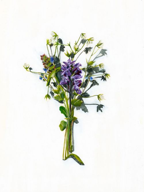 votive offering no.31, purple heath orchid by kirsty lorenz