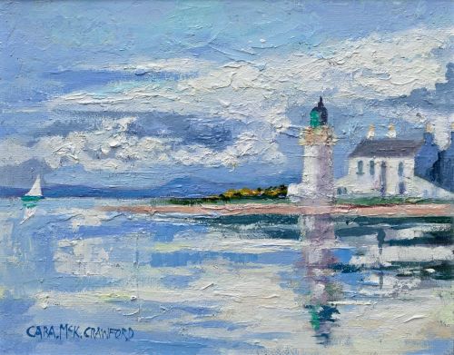 high summer, ardgour lighthouse from corran by cara mckinnon crawford