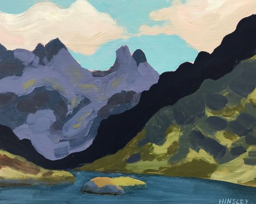 the cuillins from loch curuisk by jess hinsley