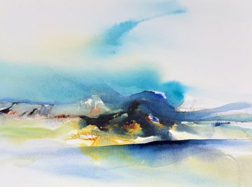 shadows on the land by Stephen redpath