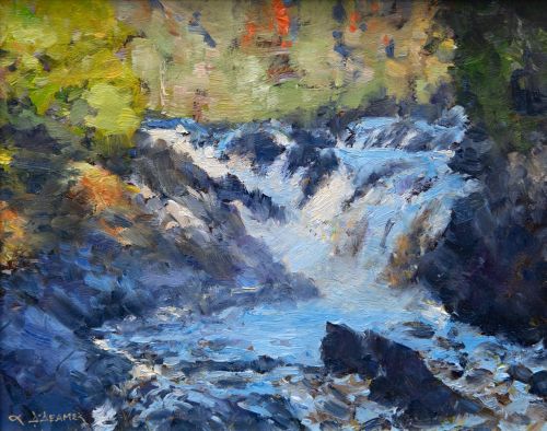 first touch of autumn, rogie falls by david deamer