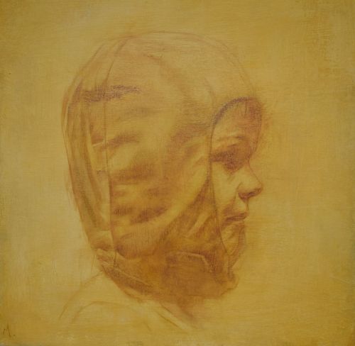 head study for aviator by robert macmillan