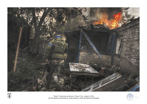 “Rudy” between positions; Chasiv Yar, August 2024 by ivan petrychak
