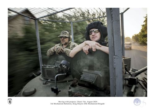 Moving with purpose; Chasiv Yar, August 2024 by ivan patrychak