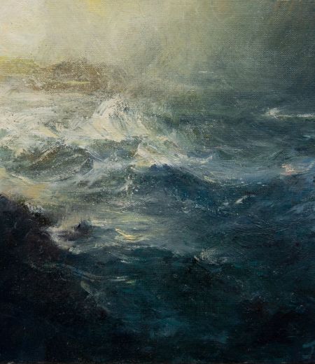 storm at ardnamurchan point by jim wright