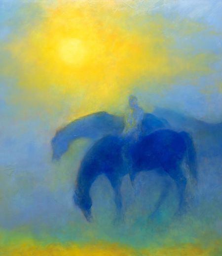 blue horses by kirstie cohen
