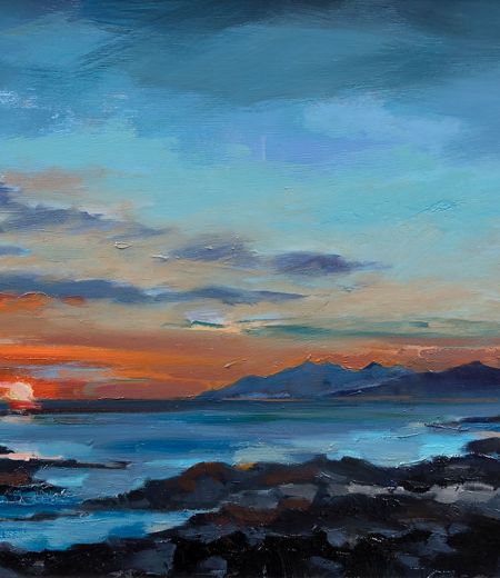 sunset, achateny - ardnamurchan by penelope anstice