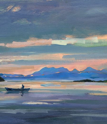 evening light, glenuig by penelope anstice