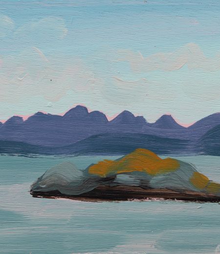the cuillins from loch hourn by jess hinsley