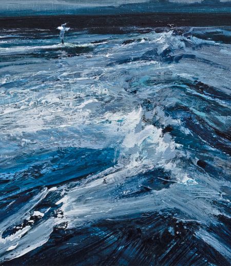 evening gull by alan b hayman