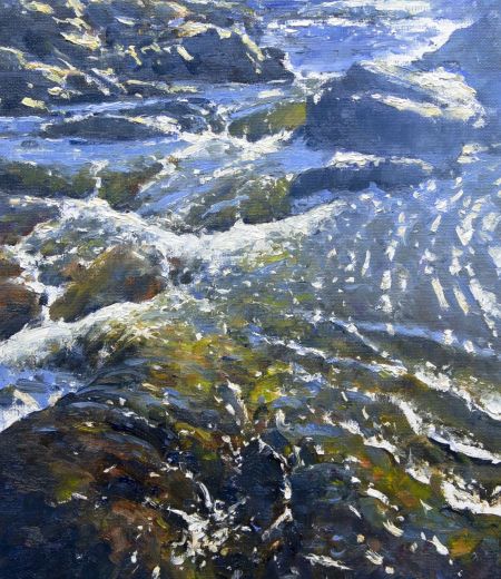 the river sligachan, isle of skye by david deamer