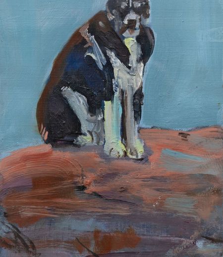 standing husky by lesley burr