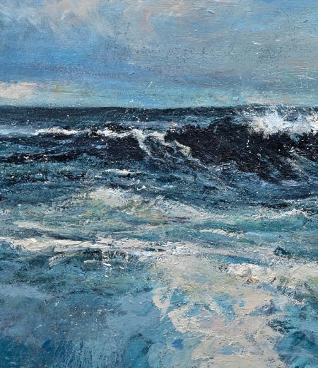 high waves at sandside Jim wright
