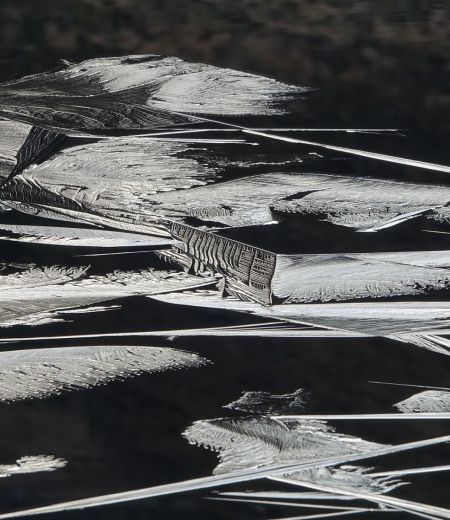 ice forming, loch carrie by nigel mcmillan