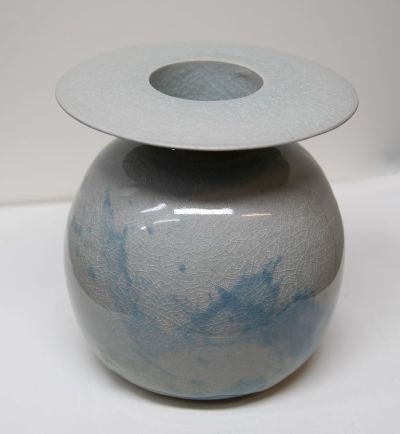 vessel with wide rim by peter humpherson