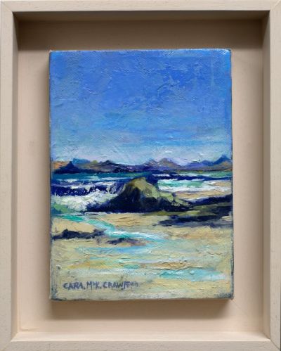 up to the cuillin, achateny beach, ardnamurchan by cara mckinnon crawford