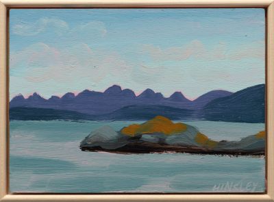 the cuillins from loch hourn by jess hinsley