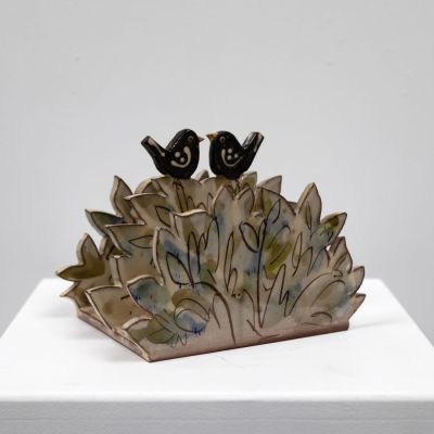 large letter rack bird pair by Michelle Lowe