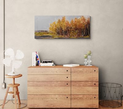 birch on scrubland (selkirk) by anna king