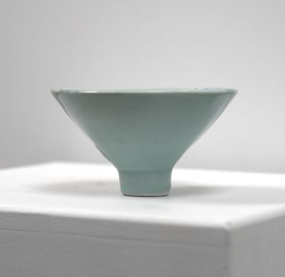 celadon & turquoise bowl II by Peter humpherson