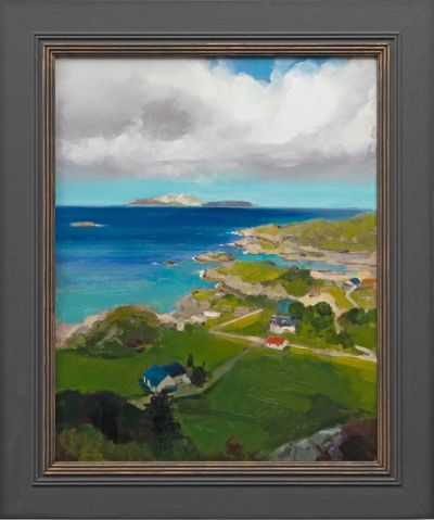 towards eigg and rum from ardtoe (after mcintosh patrick) by andrew sinclair