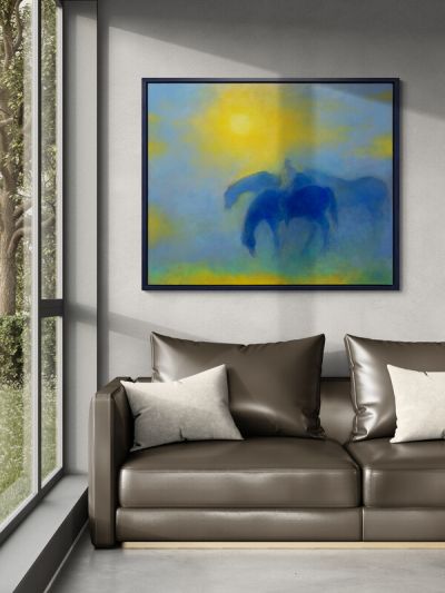 blue horses by kristie cohen