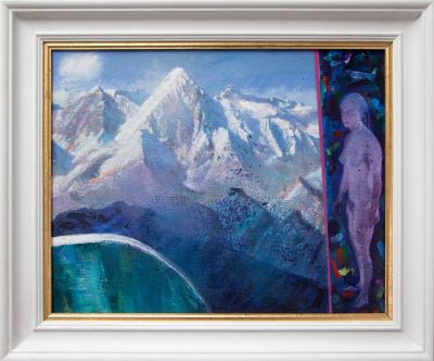 pumori from the summit of ama dablam by rob fairley