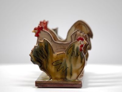 chickens toast rack II by michelle lowe